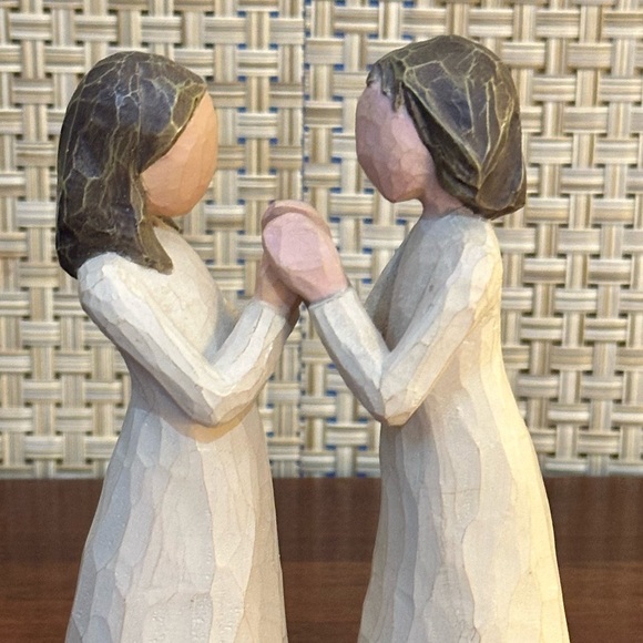 🌟2xHP🌟VTG 2000 Set 2 Willow Tree "Sisters by Heart" Artist Susan Lordi Demdaco - Picture 2 of 12